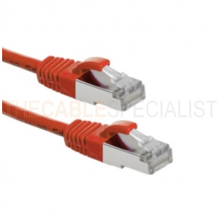 Cat6 S/FTP Patch Cord, AWG26, PVC, Red, 20m