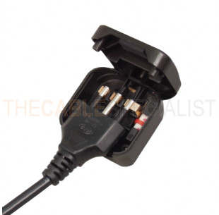 Power Converter, IT Socket - GB Plug, Black