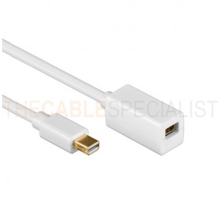 Mini DisplayPort Extension Cable, White, 1m