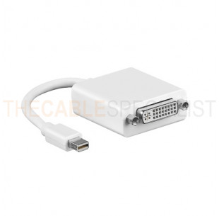 Mini DisplayPort - DVI Adapter, White, 0.15m