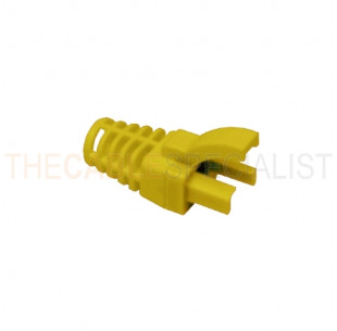 Strain Relief Boot, for RJ45, 5.7mm, Yellow