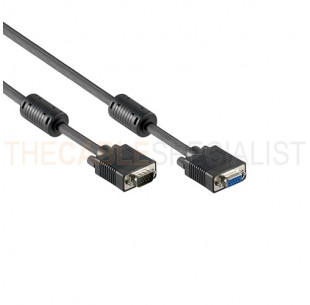 VGA Extension Cable, High Quality, Black, 20m