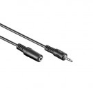 Audio Extension Cable, 3.5mm Jack, Black, 3m