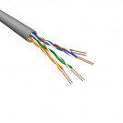 Cat5e U/UTP Cable, Stranded, AWG24, PVC, Grey, 500m