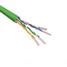 Cat5e U/UTP Cable, Stranded, AWG24, PVC, Green, 500m