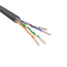 Cat5e U/UTP Cable, Stranded, AWG24, PVC, Black, 500m