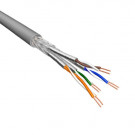 Cat.6 S/FTP Cable, Stranded, AWG26, LSZH, Grey, 500m
