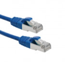Cat6 S/FTP Patch Cord, AWG26, PVC, Blue, 0.5m