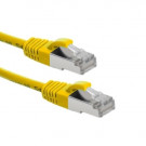 Cat6 S/FTP Patch Cord, AWG26, PVC, Yellow, 1.5m