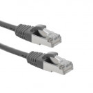 Cat6 S/FTP Patch Cord, AWG26, PVC, Grey, 0.5m