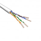 Cat.6 U/UTP Cable, Stranded, AWG24, LSZH, White, 500m
