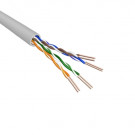 Cat.6A U/UTP Cable, Stranded, AWG24, LSZH, Light Grey, 500m