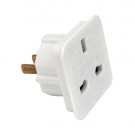 Power Converter, GB Socket - US Plug, White