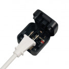 Power Converter, US Socket - GB Plug, Black