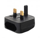 Power Converter, Euro Socket - GB Plug, Black