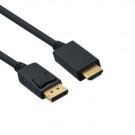 DisplayPort - HDMI Cable, Black, 2m