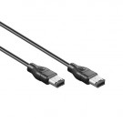 FireWire Cable, 6-pin - 6-pin, Black, 2m
