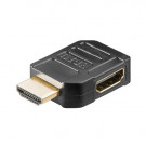 HDMI Adaptor, male - female, Right, Black