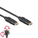 HDMI 1.4 Cable, Flexible, Black, 1m
