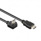 HDMI 1.4 Cable, Angled, Black, 1.5m