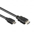Mini HDMI 1.4 Cable, Black, 2m