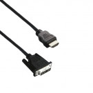 HDMI - DVI Cable, Singlelink (18+1), Black, 2m