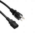 Power Cord, America (US) - C13, 3x AWG18, Black, 1.8m