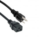 Power Cord, America (US) - C19, SJT 3x AWG16, Black, 2.5m