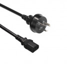 Power Cord, Argentina - C13, 3x 0.75mm², Black, 1.8m