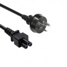 Power Cord, Argentina - C5, 3x 0.75mm², Black, 1.8m
