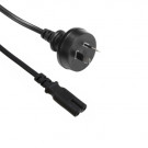 Power Cord, Australia - C7, 2x 0.75mm², Black, 2.5m