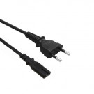 Power Cord, Brazil - C7, 2x 0.75mm², Black, 1.8m
