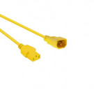Power Cord, C14 - C13, 3x 0.75mm², Geel, 0.6m