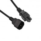 Power Cord, C14 - C5, 3x 0.75mm², Black, 2m
