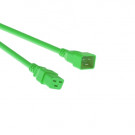 Power Cord, C20 - C19, 3x 1.50mm², Green, 0.6m