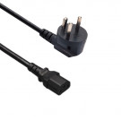 Power Cord, Denmark - C13, 3x 0.75mm², Black, 1.8m