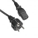 Power Cord, Schuko - C13, 3x 0.75mm², Black, 1.8m