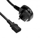 Power Cord, Saudi-Arabia - C13, 3x 0.75mm², Black, 1.8m