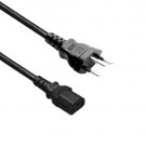 Power Cord, Switserland - C13, 3x 0.75mm², Black, 1.8m