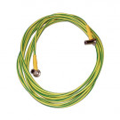 Potential Equalization Wire, H07V-K 1x 6mm², Yellow/Green, 1m