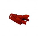 Strain Relief Boot, for RJ45, 6.3mm, Red