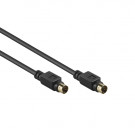 S-Video Cable (S-VHS), Black, 2m