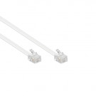 Modular Cable, RJ11 - RJ11, 1:1, White, 10m