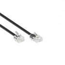 Modular Cable, RJ11 - RJ45, 1:1, Black, 10m
