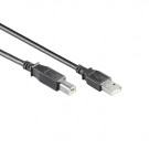USB 2.0 Cable, A - B, Black, 0.5m
