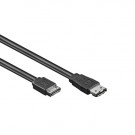 eSATA - SATA Cable, 7-pin, Black, 1m