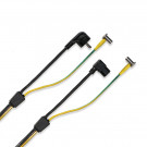 Medical Power Cord, Schuko - C13 Right Angled, 3x 1.50mm², Black, 3m